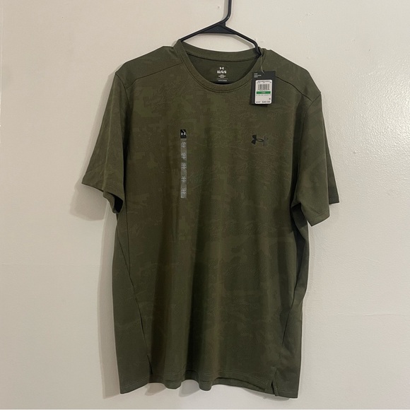 Men's UA Tech™ Vent Jacquard Short Sleeve - Picture 4 of 5